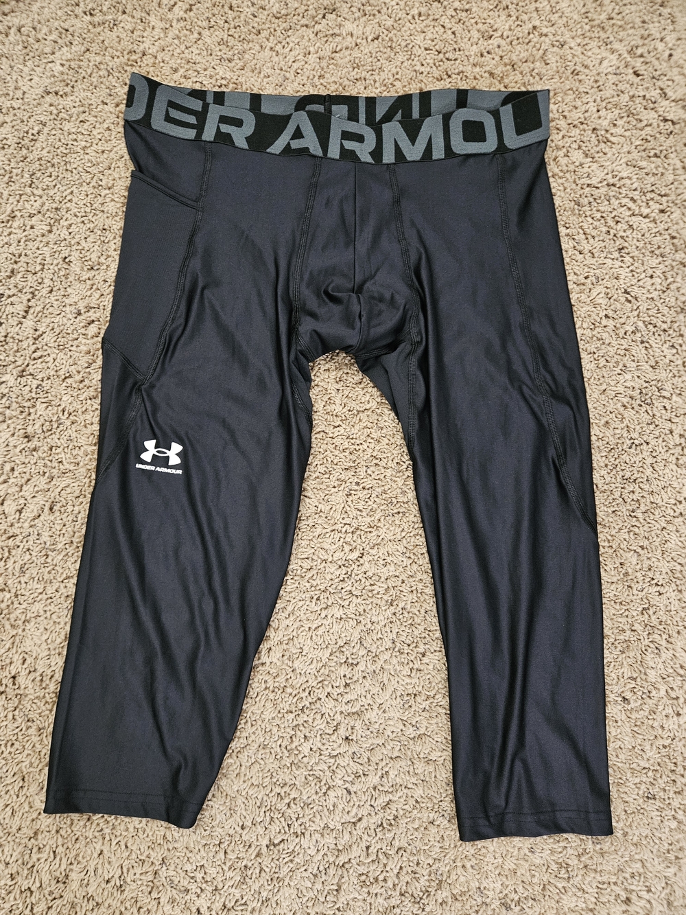 Under Armour Black Performance Compression with Branded Waistband